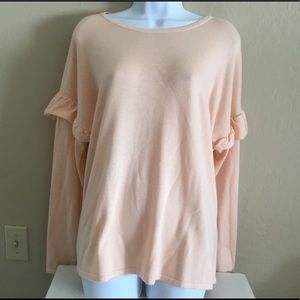 Sweaters - peach philosophy ✨long sleeve sweater w/ruffles Sweaters - peach philosophy ✨long sleeve sweater w/ruffles